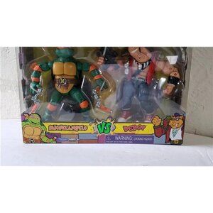 Nickelodeon Teenage Mutant Ninja Turtles Playmates Michelangelo Vs Bebop 2 Pack